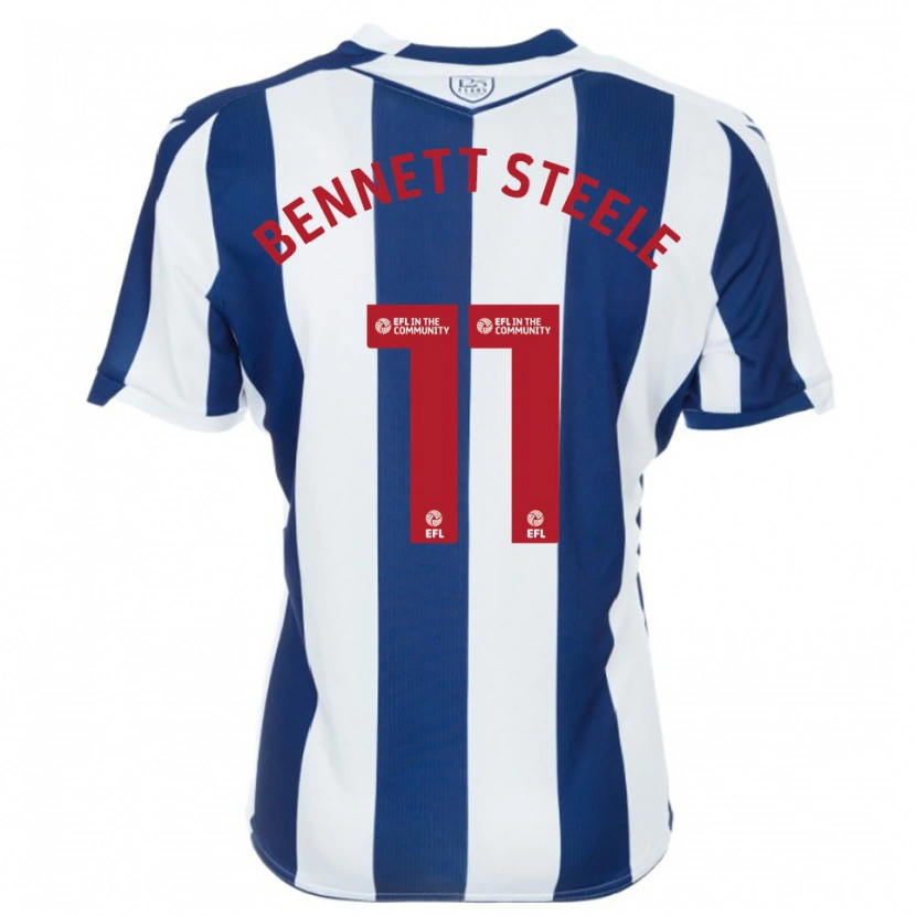Danxen Bambino Maglia Lizzie Bennett-Steele #11 Blu Marino Bianco Kit Gara Home 2025/26 Maglietta