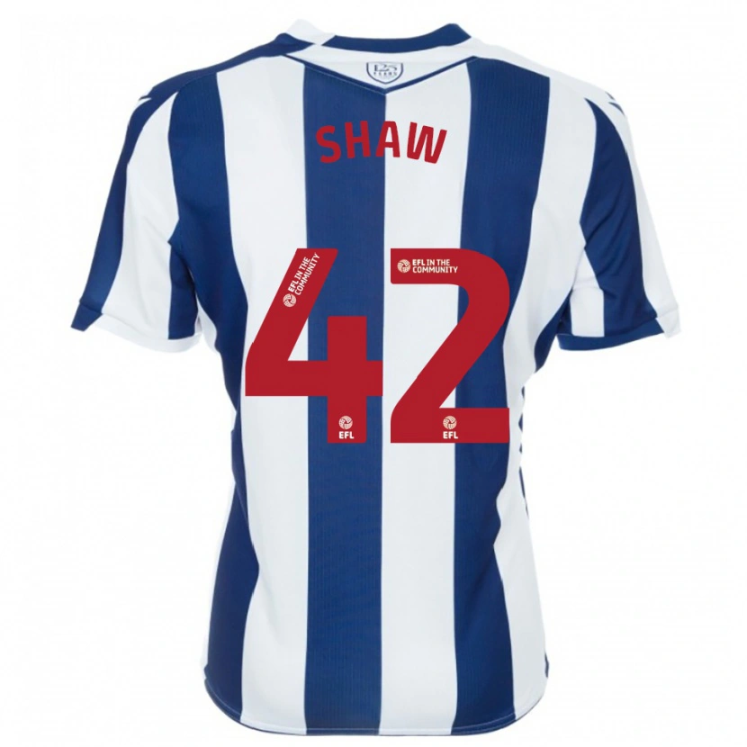 Danxen Bambino Maglia Josh Shaw #42 Blu Marino Bianco Kit Gara Home 2025/26 Maglietta