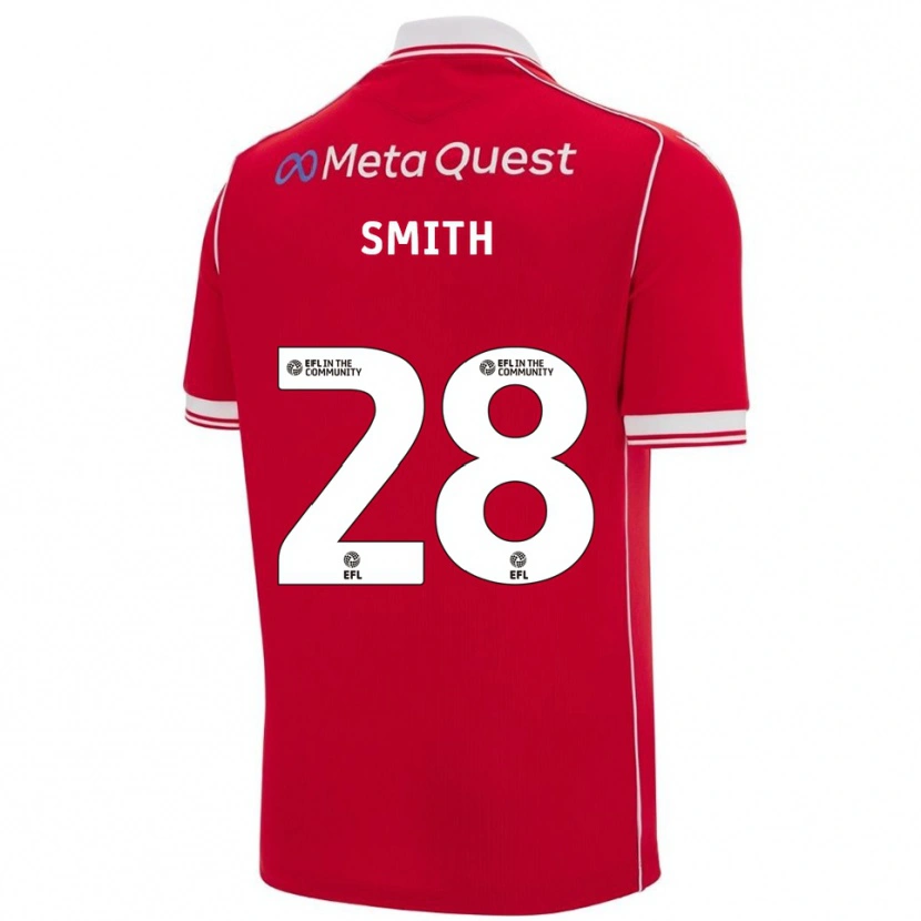 Danxen Bambino Maglia Sam Smith #28 Rosso Bianco Kit Gara Home 2025/26 Maglietta