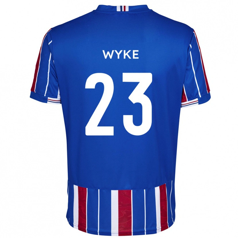 Danxen Bambino Maglia Charlie Wyke #23 Blu Rosso Bianco Kit Gara Home 2025/26 Maglietta