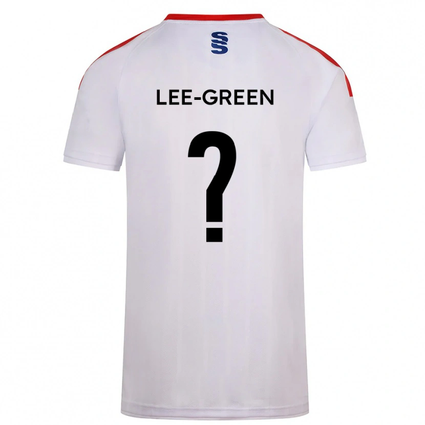Danxen Bambino Maglia Alex Lee-Green #0 Bianco Blu Marino Kit Gara Home 2025/26 Maglietta