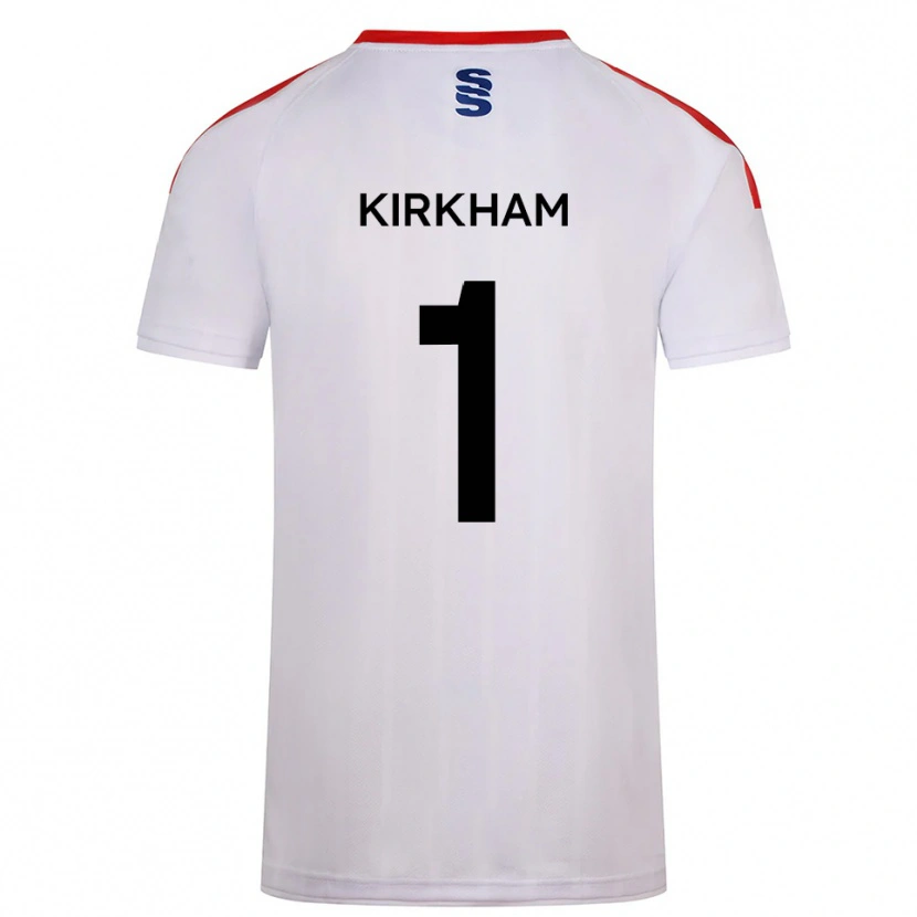 Danxen Bambino Maglia Skye Kirkham #1 Bianco Blu Marino Kit Gara Home 2025/26 Maglietta