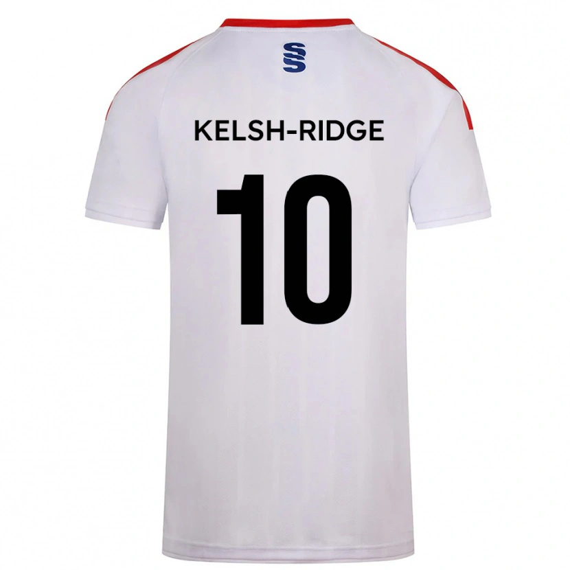 Danxen Bambino Maglia Hollie Kelsh-Ridge #10 Bianco Blu Marino Kit Gara Home 2025/26 Maglietta