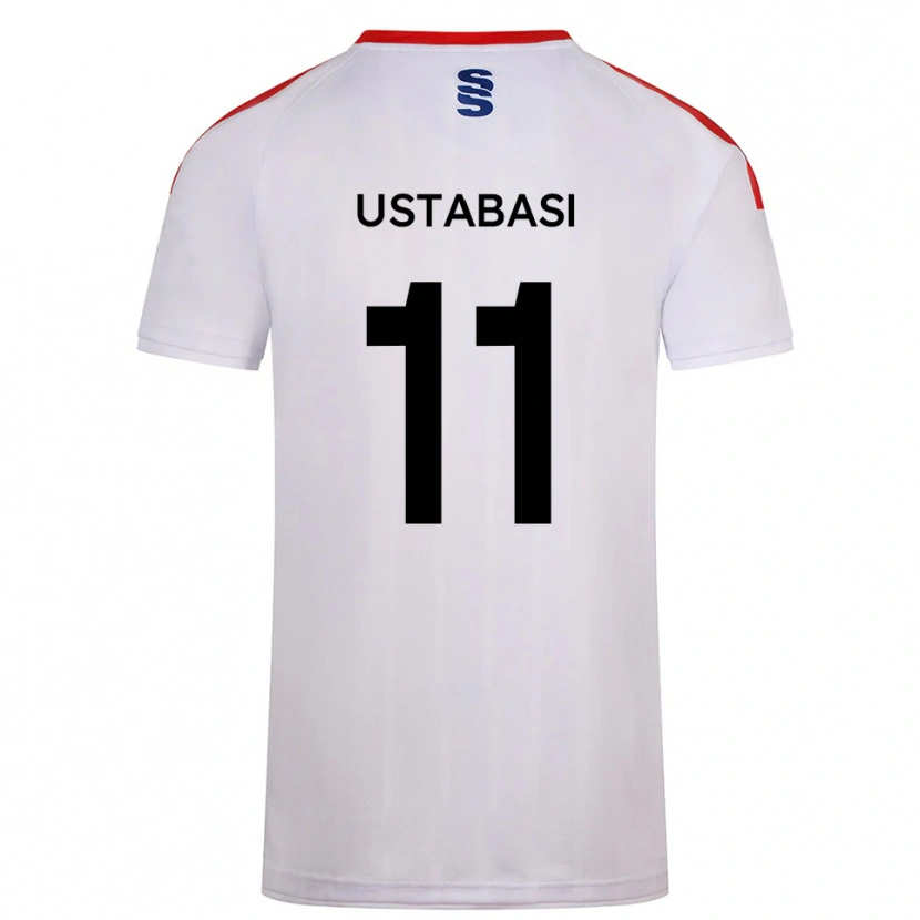 Danxen Bambino Maglia Jonathan Ustabasi #11 Bianco Blu Marino Kit Gara Home 2025/26 Maglietta