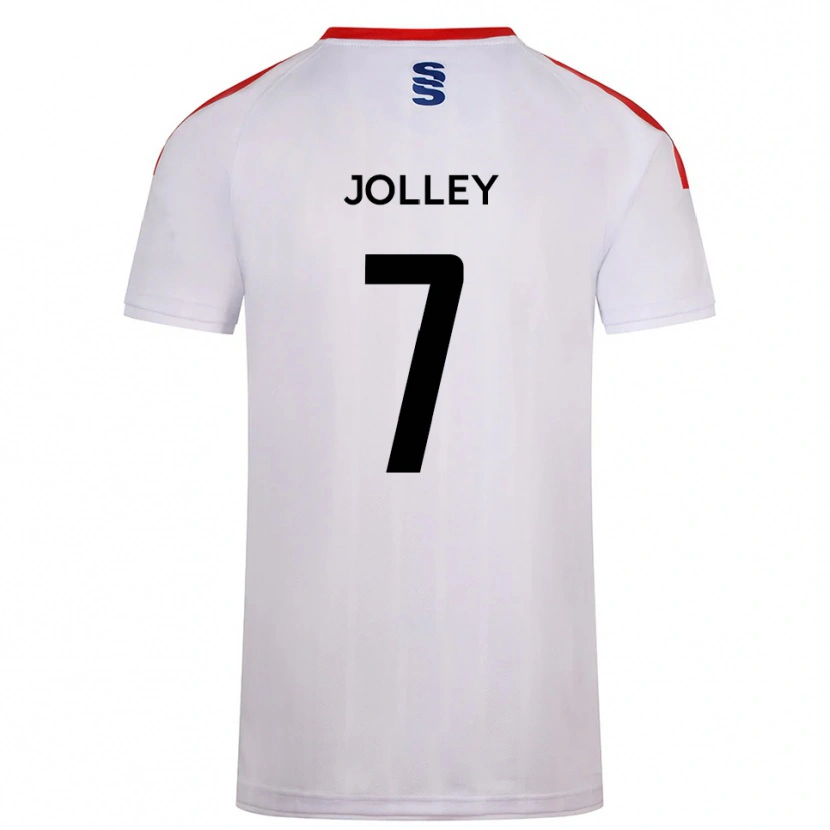 Danxen Bambino Maglia Charlie Jolley #7 Bianco Blu Marino Kit Gara Home 2025/26 Maglietta
