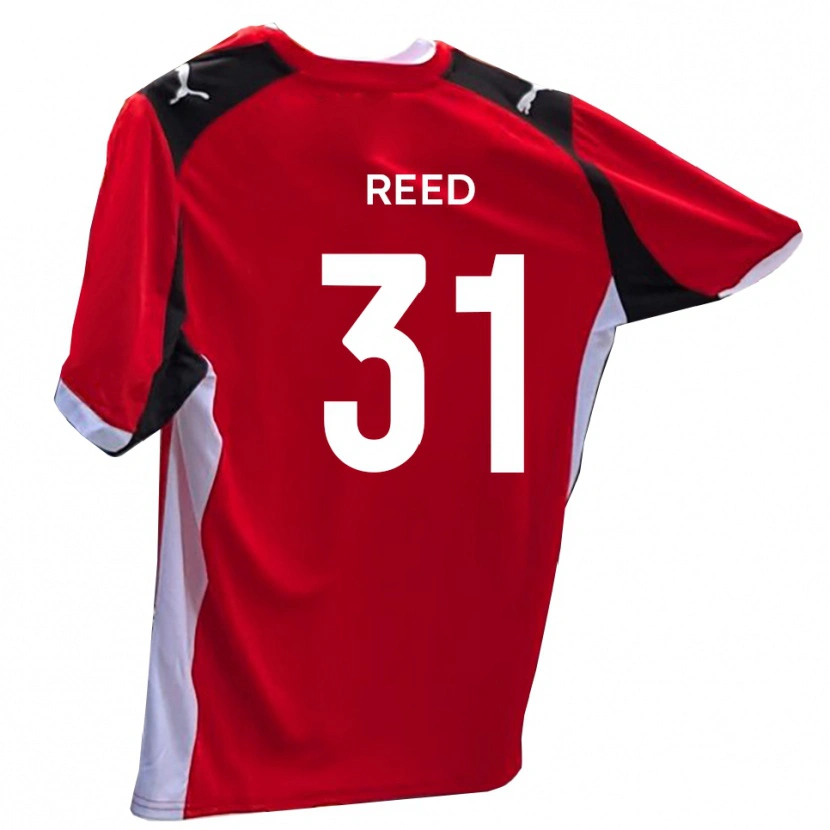 Danxen Bambino Maglia Sam Reed #31 Rosso Bianco Kit Gara Home 2025/26 Maglietta