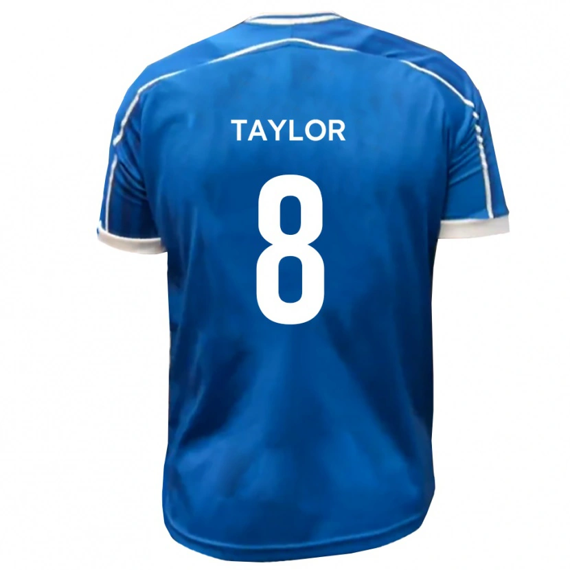 Danxen Bambino Maglia Jake Taylor #8 Blu Bianco Kit Gara Home 2025/26 Maglietta