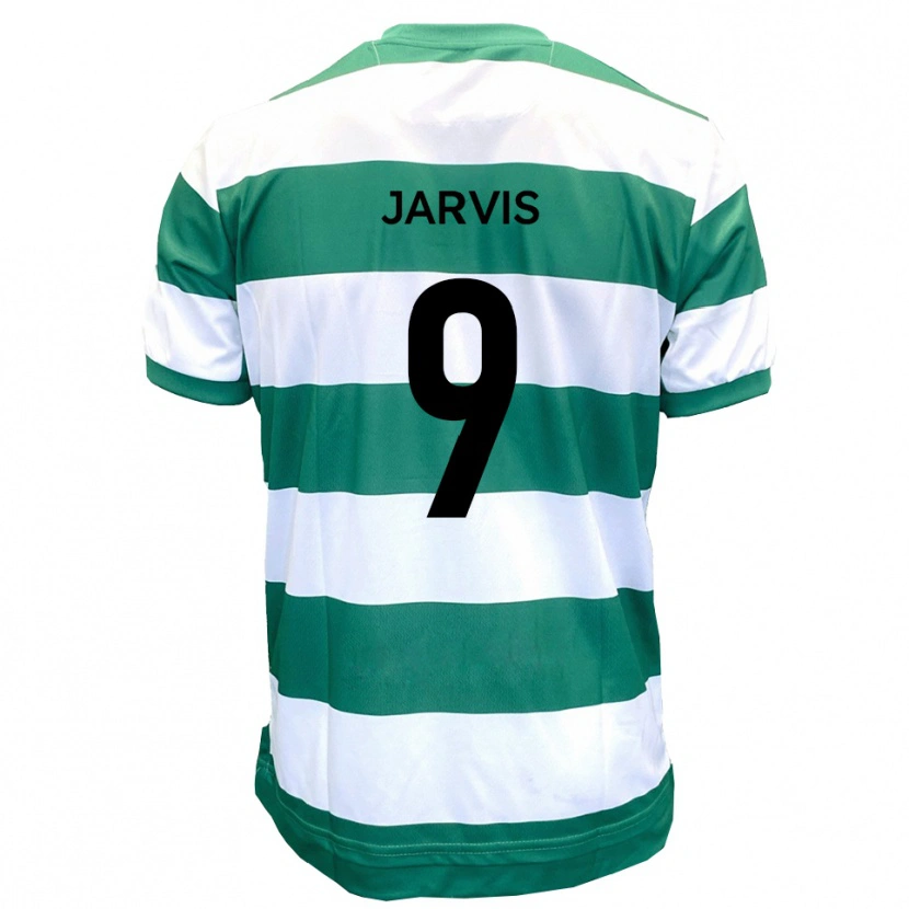 Danxen Bambino Maglia Aaron Jarvis #9 Verde Bianco Kit Gara Home 2025/26 Maglietta