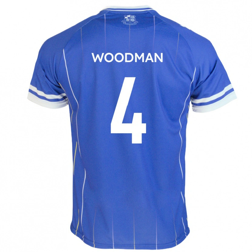 Danxen Bambino Maglia Deon Woodman #4 Blu Reale Kit Gara Home 2025/26 Maglietta