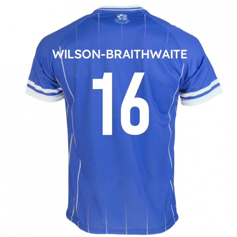 Danxen Bambino Maglia Makai Wilson-Braithwaite #16 Blu Reale Kit Gara Home 2025/26 Maglietta