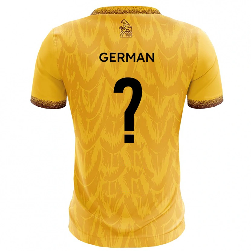 Danxen Bambino Maglia Millie German #0 Giallo Marrone Kit Gara Home 2025/26 Maglietta