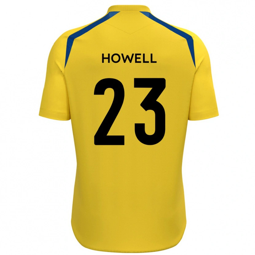 Danxen Bambino Maglia Finn Howell #23 Giallo Blu Kit Gara Home 2025/26 Maglietta