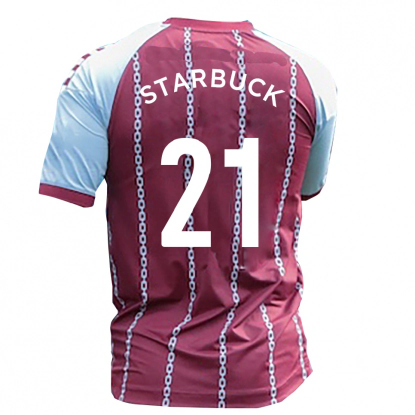 Danxen Bambino Maglia Joe Starbuck #21 Azzurro Cielo Rosso Ruggine Kit Gara Home 2025/26 Maglietta