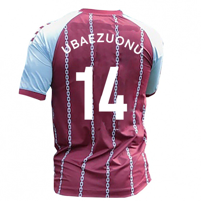 Danxen Bambino Maglia Carlton Ubaezuonu #14 Azzurro Cielo Rosso Ruggine Kit Gara Home 2025/26 Maglietta