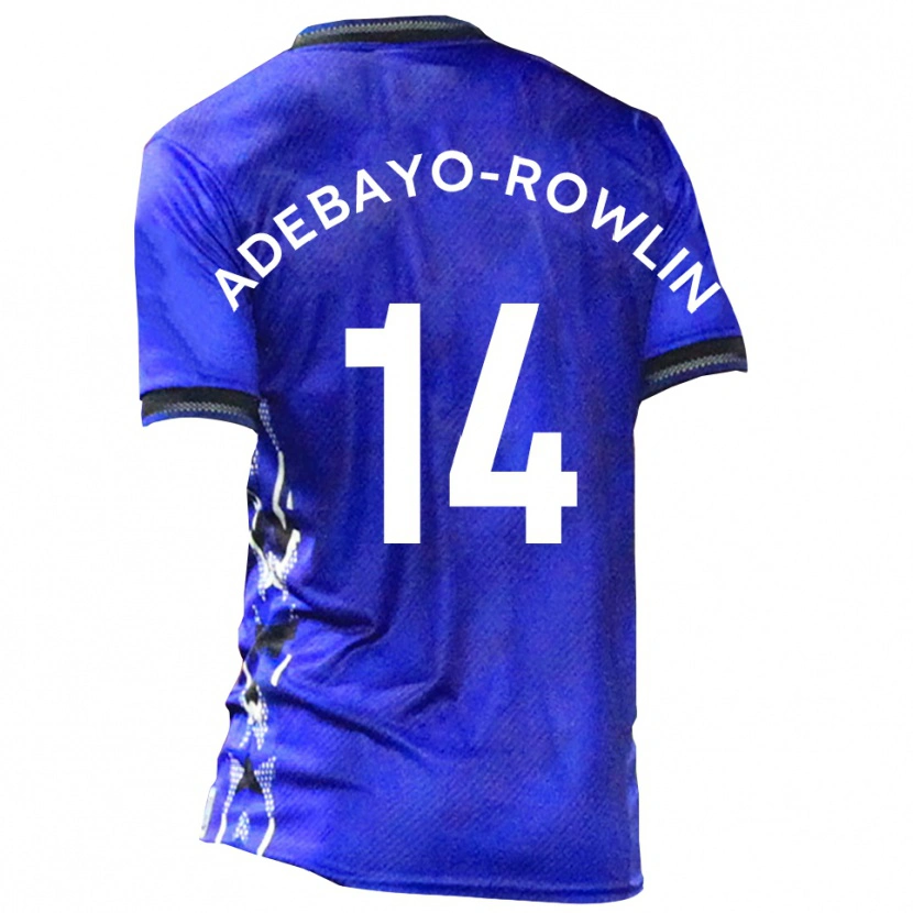 Danxen Bambino Maglia Tobi Adebayo-Rowling #14 Blu Bianco Kit Gara Home 2025/26 Maglietta