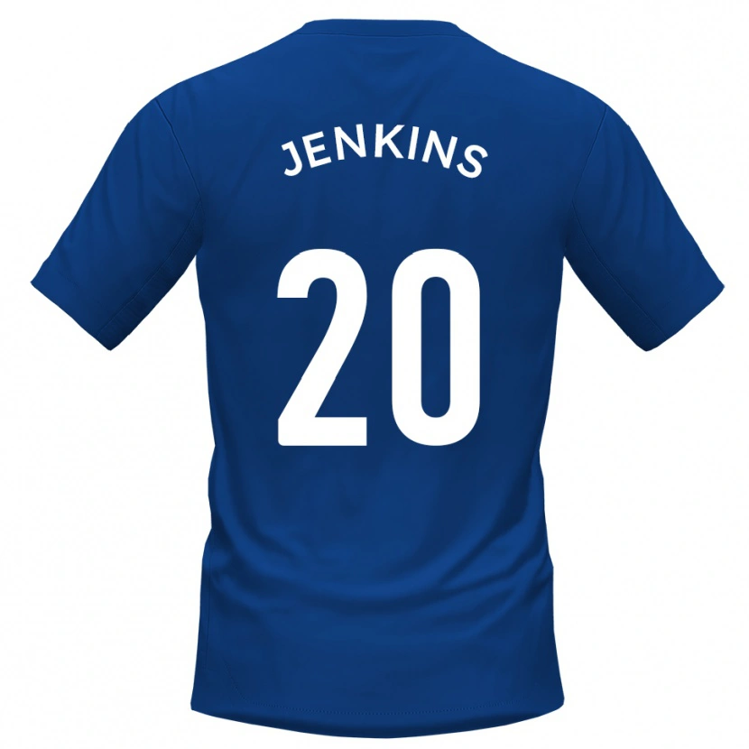 Danxen Bambino Maglia Jack Jenkins #20 Blu Bianco Kit Gara Home 2025/26 Maglietta