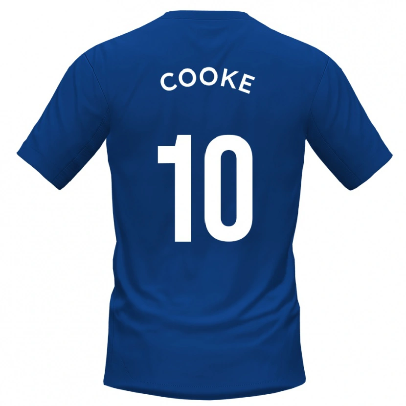 Danxen Bambino Maglia Jamie Cooke #10 Blu Bianco Kit Gara Home 2025/26 Maglietta