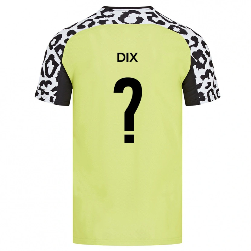 Danxen Bambino Maglia Hannah Dix #0 Giallo Fluorescente Kit Gara Home 2025/26 Maglietta