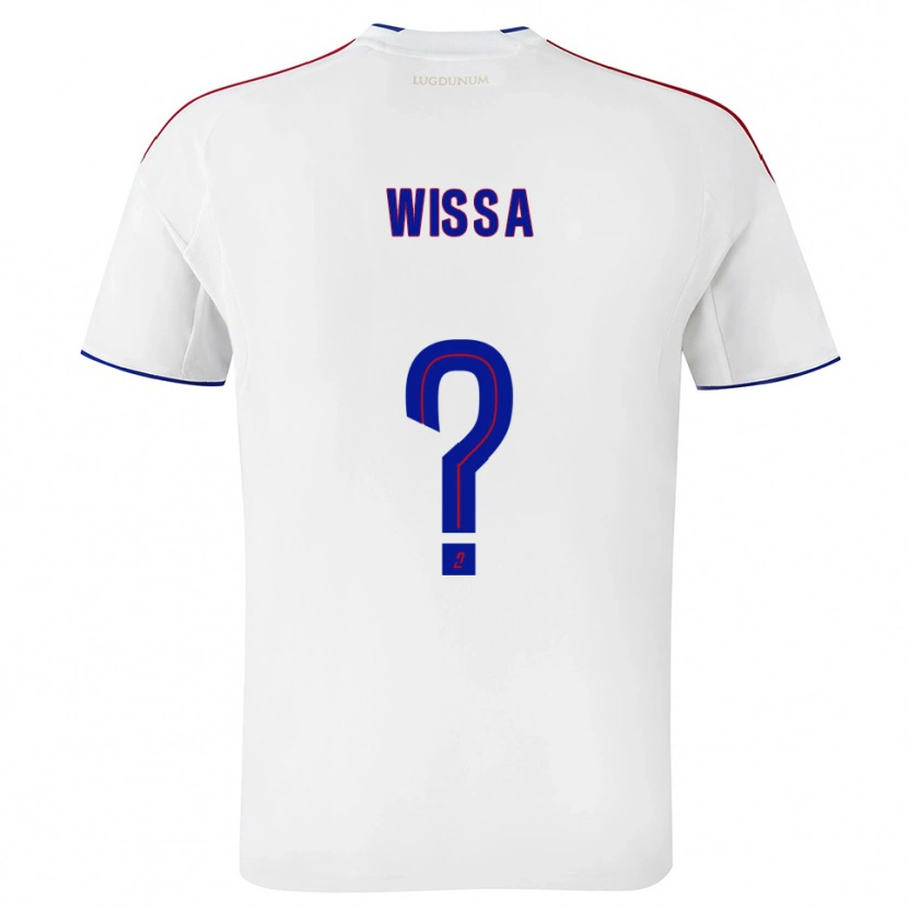 Danxen Bambino Maglia Eli Wissa #0 Bianco Rosso Kit Gara Home 2025/26 Maglietta