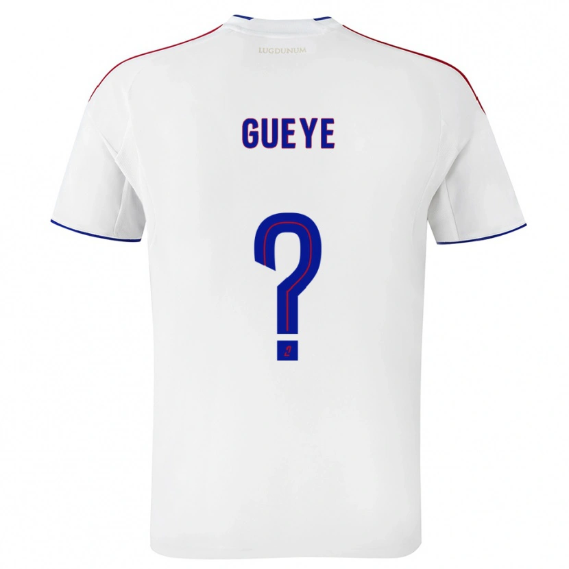 Danxen Bambino Maglia Thiema Gueye #0 Bianco Rosso Kit Gara Home 2025/26 Maglietta
