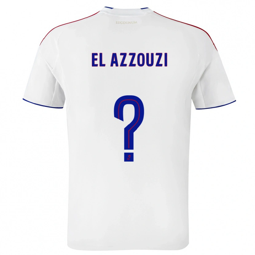 Danxen Bambino Maglia Nourdine El Azzouzi #0 Bianco Rosso Kit Gara Home 2025/26 Maglietta