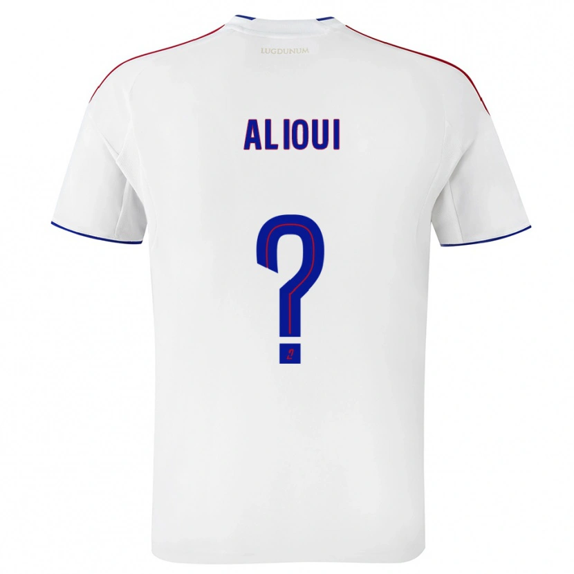 Danxen Bambino Maglia Adam Alioui #0 Bianco Rosso Kit Gara Home 2025/26 Maglietta