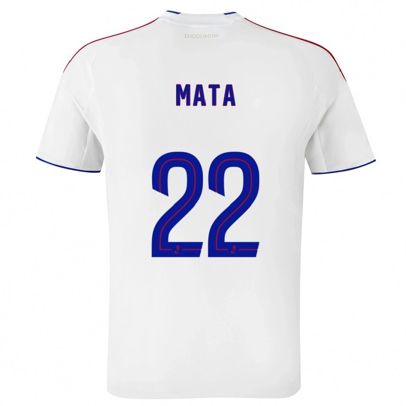 Danxen Bambino Maglia Clinton Mata #22 Bianco Rosso Kit Gara Home 2025/26 Maglietta