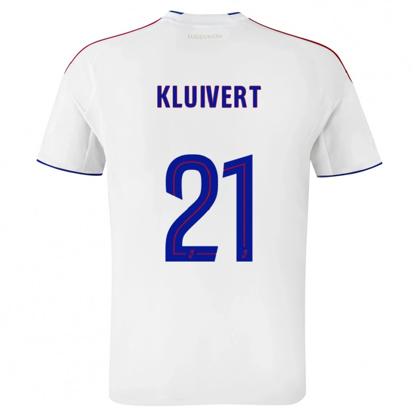 Danxen Bambino Maglia Ruben Kluivert #21 Bianco Rosso Kit Gara Home 2025/26 Maglietta