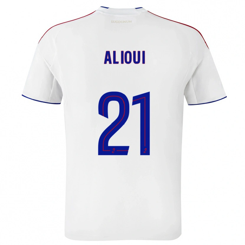 Danxen Bambino Maglia Adam Alioui #21 Bianco Rosso Kit Gara Home 2025/26 Maglietta