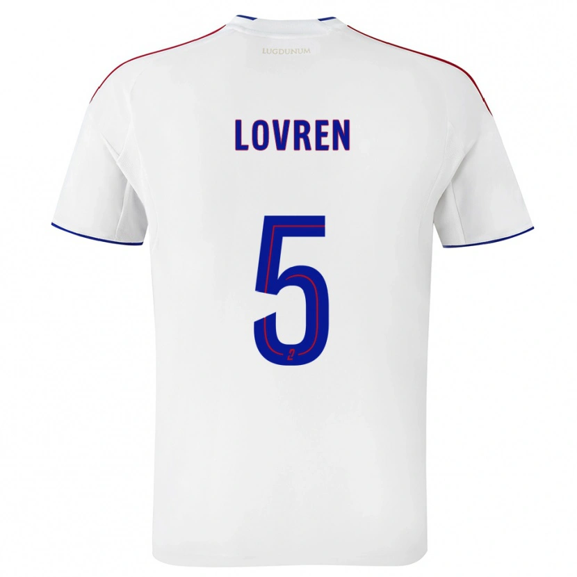 Danxen Bambino Maglia Dejan Lovren #5 Bianco Rosso Kit Gara Home 2025/26 Maglietta