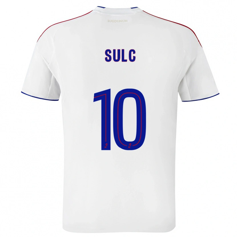 Danxen Bambino Maglia Pavel Sulc #10 Bianco Rosso Kit Gara Home 2025/26 Maglietta