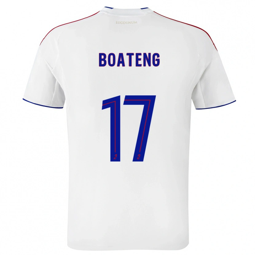 Danxen Bambino Maglia Jerome Boateng #17 Bianco Rosso Kit Gara Home 2025/26 Maglietta