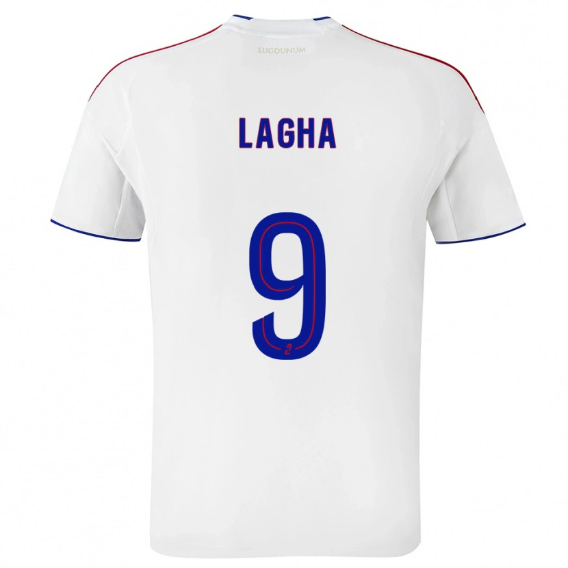 Danxen Bambino Maglia Yannis Lagha #9 Bianco Rosso Kit Gara Home 2025/26 Maglietta
