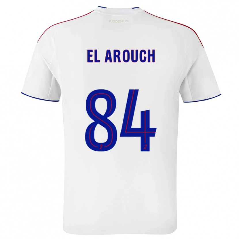 Danxen Bambino Maglia Mohamed El Arouch #84 Bianco Rosso Kit Gara Home 2025/26 Maglietta