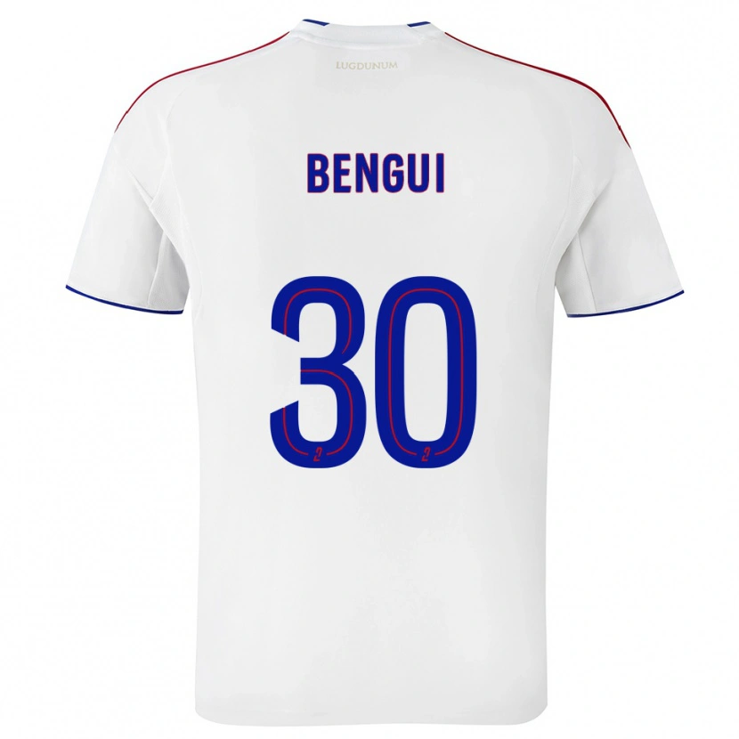 Danxen Bambino Maglia Justin Bengui Joao #30 Bianco Rosso Kit Gara Home 2025/26 Maglietta