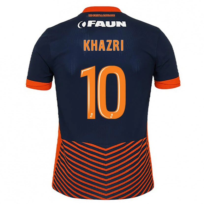 Danxen Bambino Maglia Wahbi Khazri #10 Blu Mezzanotte Arancione Kit Gara Home 2025/26 Maglietta