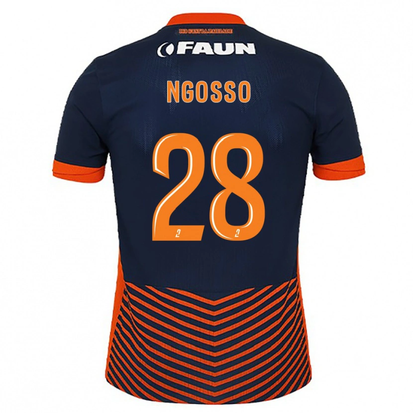 Danxen Bambino Maglia Glenn Ngosso #28 Blu Mezzanotte Arancione Kit Gara Home 2025/26 Maglietta