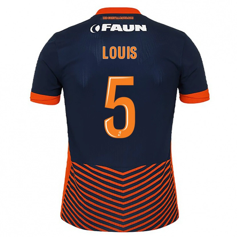 Danxen Bambino Maglia Kethna Louis #5 Blu Mezzanotte Arancione Kit Gara Home 2025/26 Maglietta