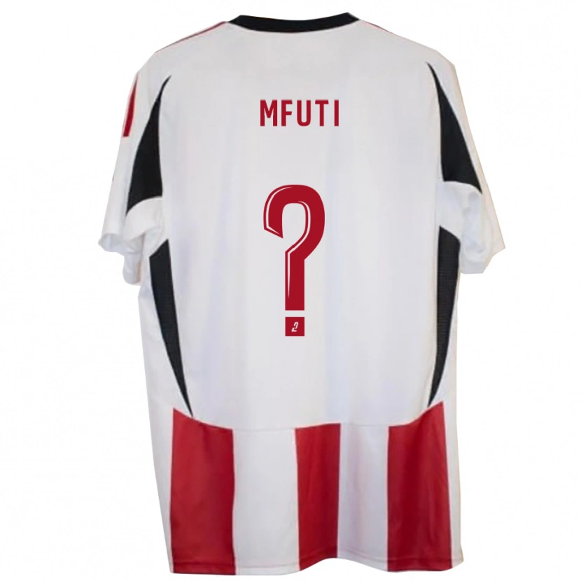 Danxen Bambino Maglia Dorian Mfuti #0 Rosso Blu Kit Gara Home 2025/26 Maglietta
