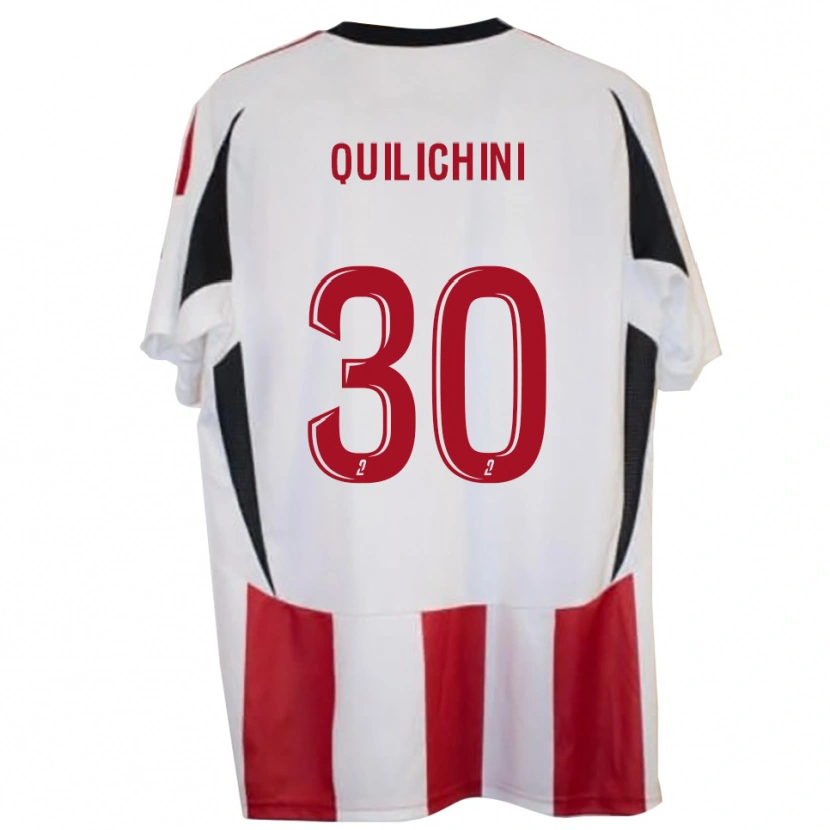 Danxen Bambino Maglia Ghjuvanni Quilichini #30 Rosso Blu Kit Gara Home 2025/26 Maglietta