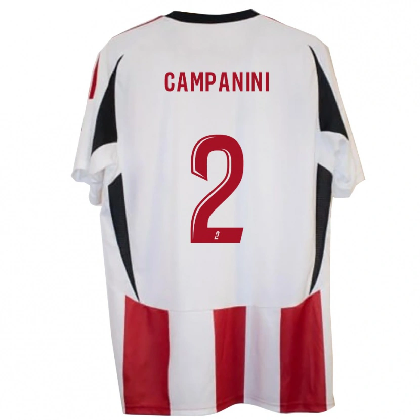 Danxen Bambino Maglia Thibault Campanini #2 Rosso Blu Kit Gara Home 2025/26 Maglietta