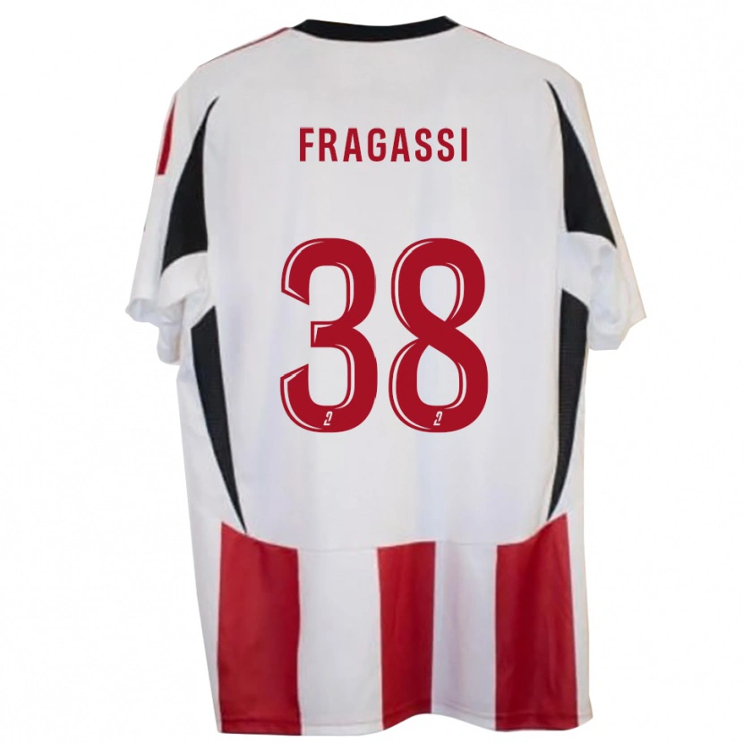 Danxen Bambino Maglia Tom Fragassi #38 Rosso Blu Kit Gara Home 2025/26 Maglietta