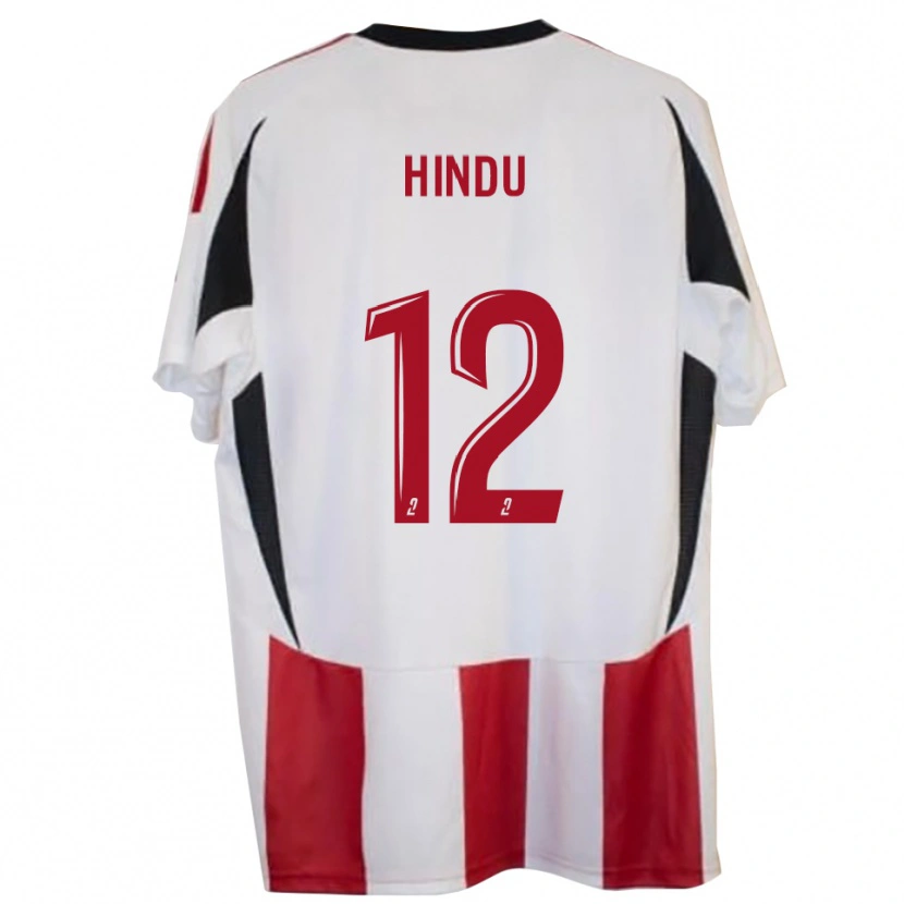 Danxen Bambino Maglia Fharel Hindu #12 Rosso Blu Kit Gara Home 2025/26 Maglietta