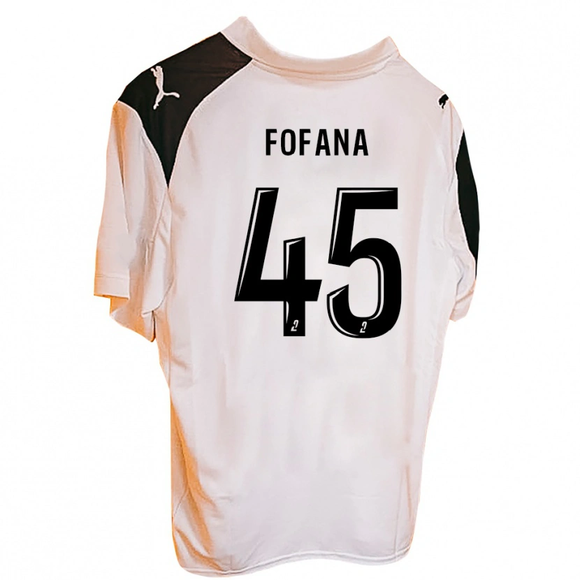 Danxen Bambino Maglia Ibrahim Fofana #45 Nero Bianco Kit Gara Home 2025/26 Maglietta