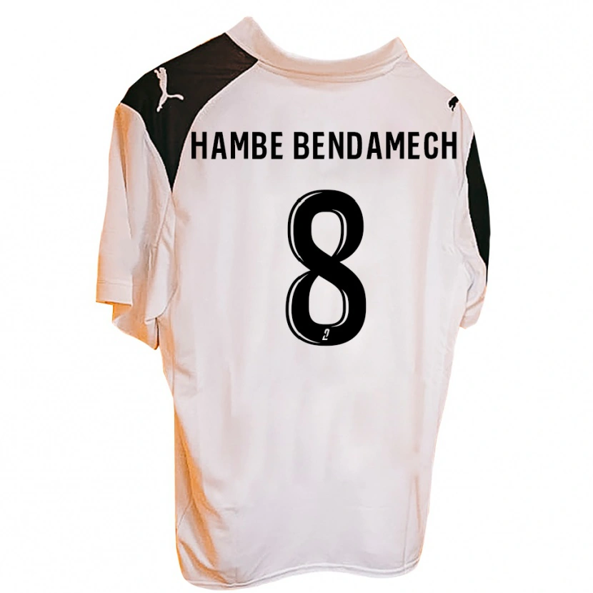 Danxen Bambino Maglia Liam Hambe Bendamech #8 Nero Bianco Kit Gara Home 2025/26 Maglietta