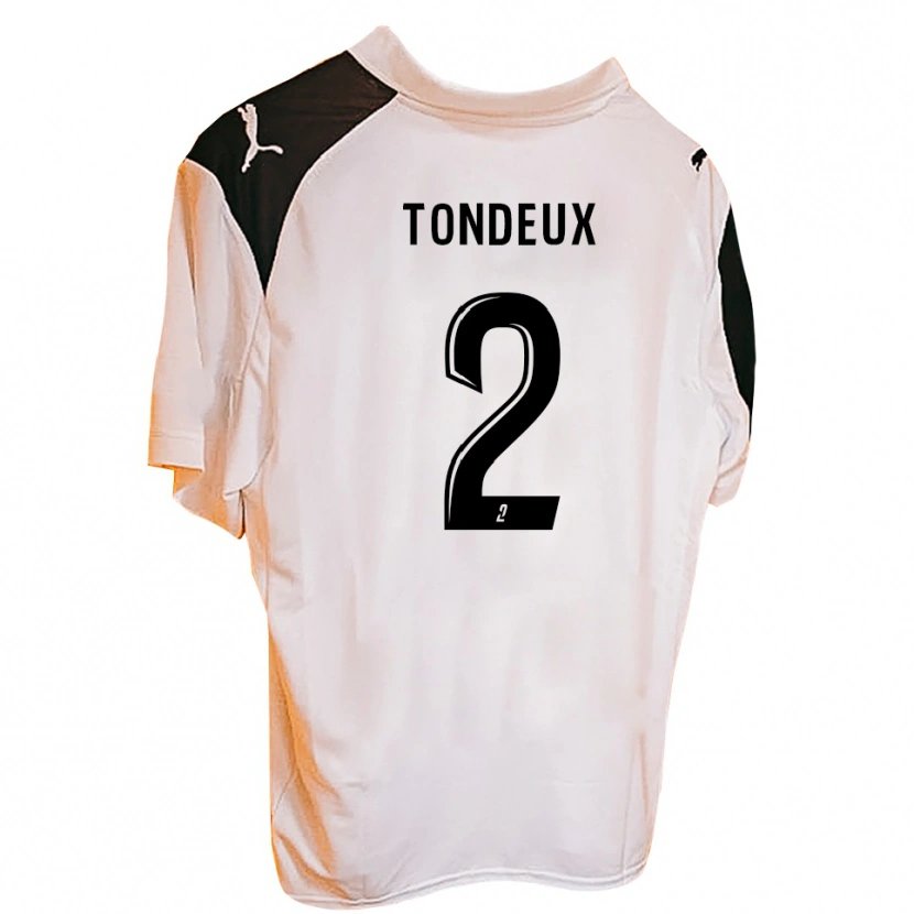 Danxen Bambino Maglia Ewen Tondeux #2 Nero Bianco Kit Gara Home 2025/26 Maglietta