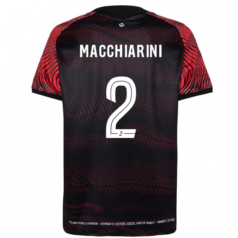 Danxen Bambino Maglia Matéo Macchiarini #2 Bianco Rosso Kit Gara Home 2025/26 Maglietta