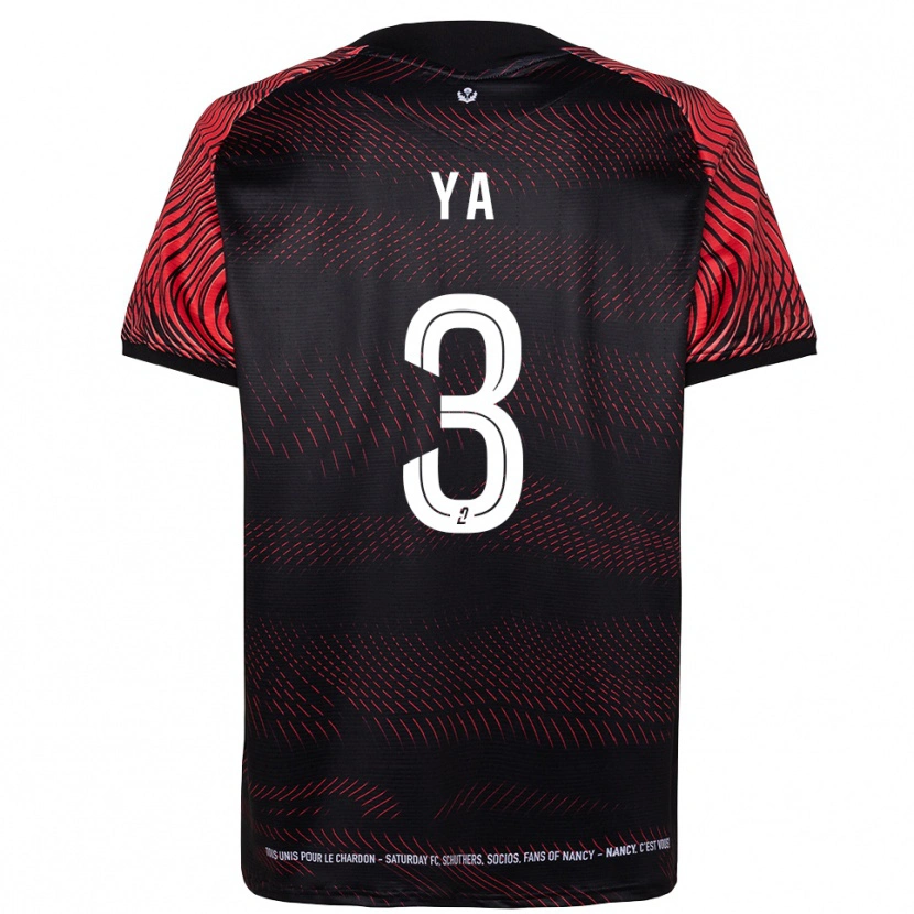 Danxen Bambino Maglia Noah Ya #3 Bianco Rosso Kit Gara Home 2025/26 Maglietta