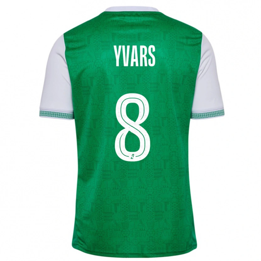 Danxen Bambino Maglia Sonny Yvars #8 Verde Bianco Kit Gara Home 2025/26 Maglietta