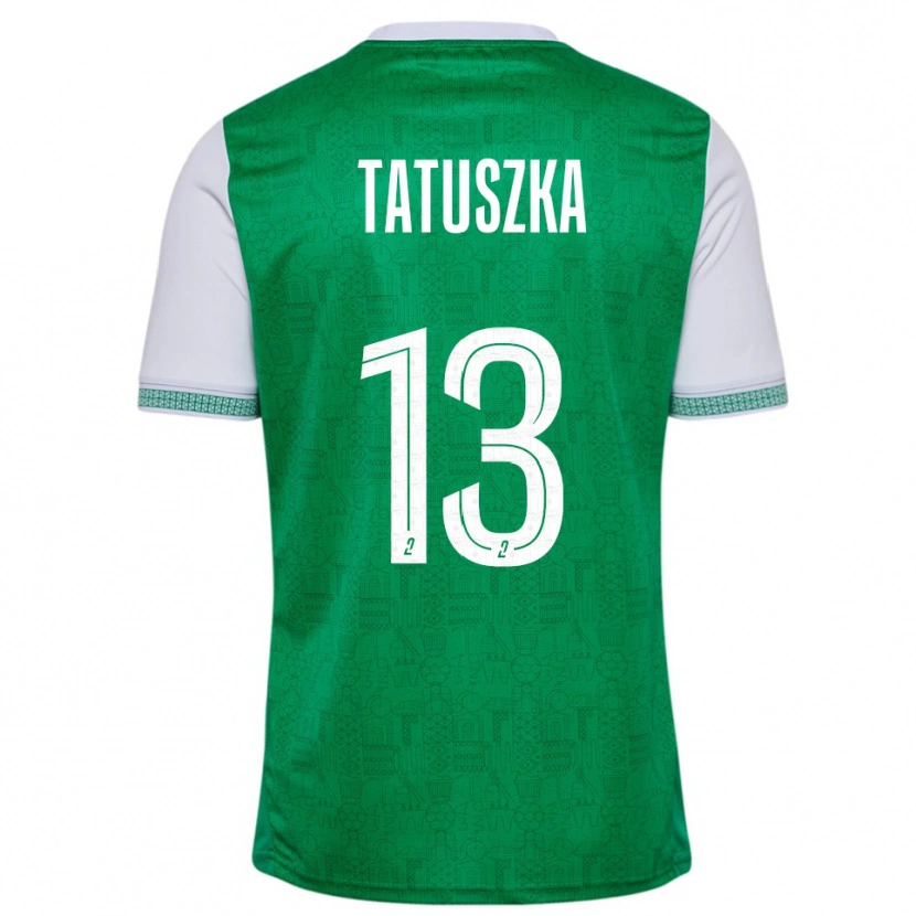 Danxen Bambino Maglia Maxence Tatuszka #13 Verde Bianco Kit Gara Home 2025/26 Maglietta